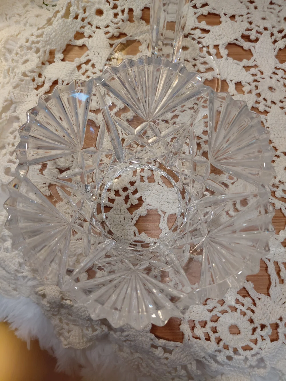 Vintage Shannon Crystal By Godinger Clear Cut Crystal Mini Lamp- Fairy Lamp 2pc